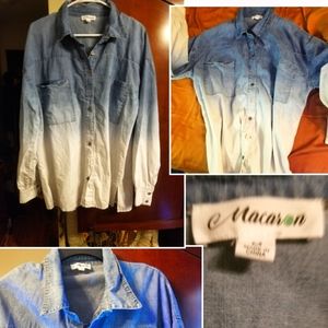 OMBRE BUTTON DOWN SHIRT!